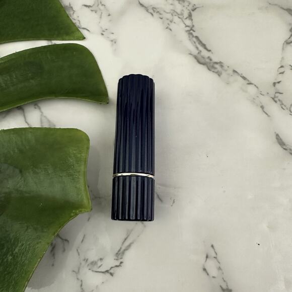 Estee Lauder All Day Lipstick Snapdragon Pink Ribbed Case Blue Tube - Picture 2 of 3